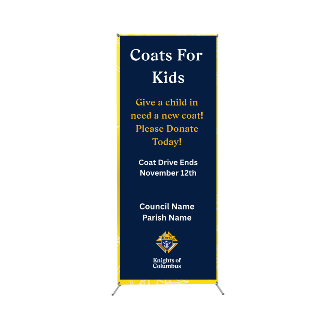 Custom 31.5 x 71 Inch Full Size Vinyl Banner